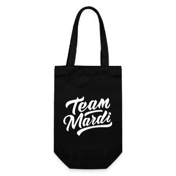 Team mardi - Sac à bouteille - noir - Devant