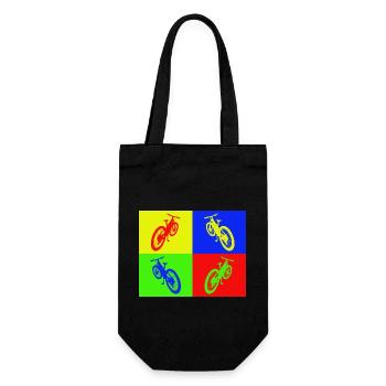 MTB Pop Art color - Gift Bag for Bottles - black - Front