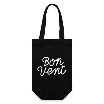 Bon vent - Sac à bouteille - noir - Devant