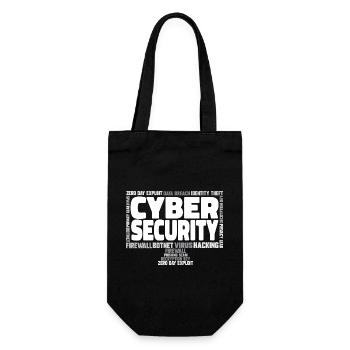 Cybersecurity Hacker IT-Sicherheit - Geschenkbeutel für Flaschen - Schwarz - Vorne