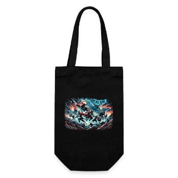 Battle of the Viking Gods for Midgard - Gift Bag for Bottles - black - Front