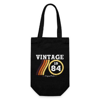 Classic Vintage 1984 - Limited Edition Retro 40 - Gift Bag for Bottles - black - Front