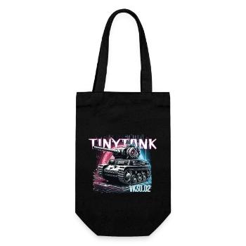 Tinytank VK - Geschenkbeutel für Flaschen - Schwarz - Vorne