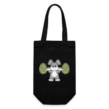 Culturisme de Pâques Bunny - Sac à bouteille - noir - Devant