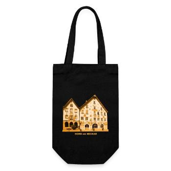 Horb Rathaus Neckar Freudenstadt Baden-Württemberg - Gift Bag for Bottles - black - Front