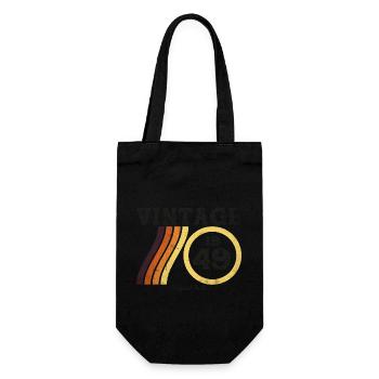 Millésime 1949 Édition Limitée Classique Rétro 75 - Sac à bouteille - noir - Devant