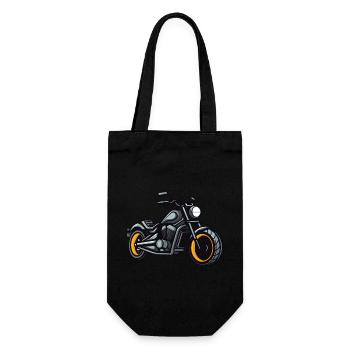 Motorcycle Biker - Gift Bag for Bottles - black - Front