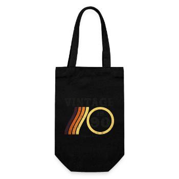 Vintage 1990 - Classic Limited Edition Retro 34 - Gift Bag for Bottles - black - Front