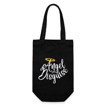 Angel in Disguise - Geschenkbeutel für Flaschen - Schwarz - Vorne