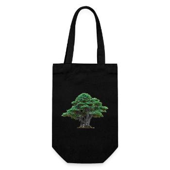Asia, Japan, Tree, Japanese, Flora, Nature, Trees - Gift Bag for Bottles - black - Front