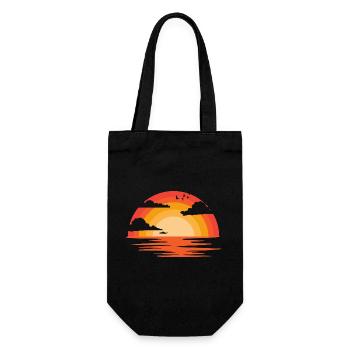 Sunset - Gift Bag for Bottles - black - Front