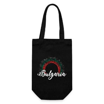 Bulgaria Origin Flag Balkans Sofia Travel - Gift Bag for Bottles - black - Front