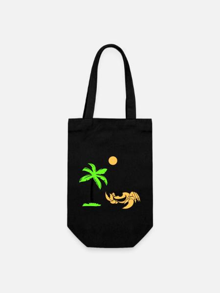 Palmier crabe - Sac à bouteille - noir