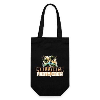 Mallorca Party Crew Urlaub - Geschenkbeutel für Flaschen - Schwarz - Vorne