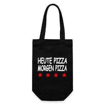Pizza - Gift Bag for Bottles - black - Front