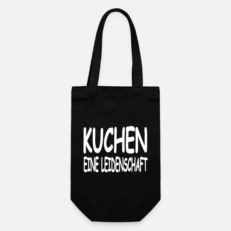 Kuchen - Geschenkbeutel für Flaschen - Schwarz