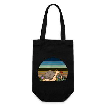 Snail - Gift Bag for Bottles - black - Front
