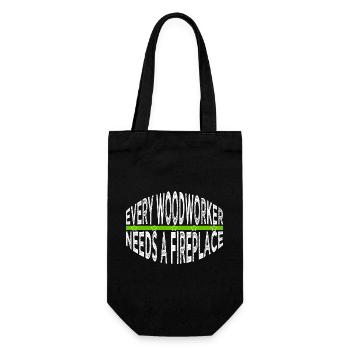 Bday Gift Sayings Carpenter Quotes Tshirts - Gift Bag for Bottles - black - Front
