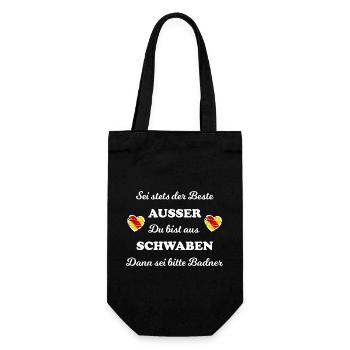 Die Schwaben und Badner - Geschenkbeutel für Flaschen - Schwarz - Vorne
