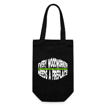 Chop Wood Birthday Present Idea - Gift Bag for Bottles - black - Front