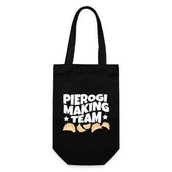 Pierogi Making Team Polish Pride Food Maker - Geschenkbeutel für Flaschen - Schwarz - Vorne