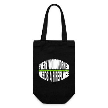 carpenter quotes tshirts woodworker safety helmet - Geschenkbeutel für Flaschen - Schwarz - Vorne