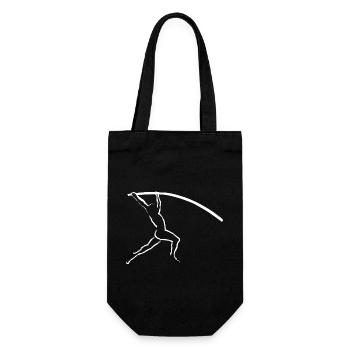 Pole vault - Gift Bag for Bottles - black - Front