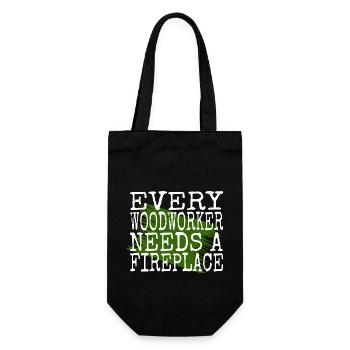 arborists love hobbyists john carpenter jokes - Gift Bag for Bottles - black - Front