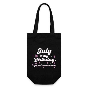 Juillet est mon anniversaire Oui Tout le mois Né en - Sac à bouteille - noir - Devant