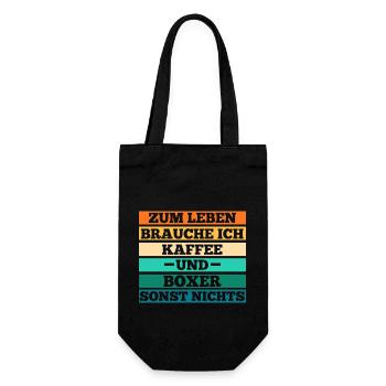 Chien Café Boxer Allemand - Sac à bouteille - noir - Devant