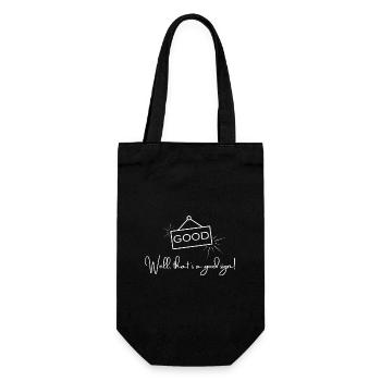 Bon – C’est bon signe – Citation positive. - Sac à bouteille - noir - Devant