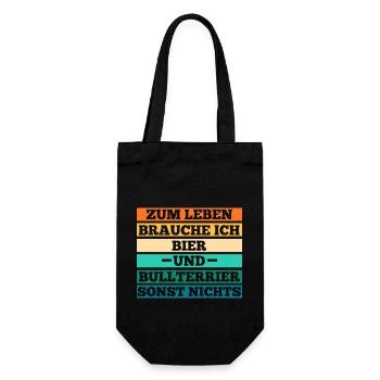 Chien Bière Bull Terrier - Sac à bouteille - noir - Devant