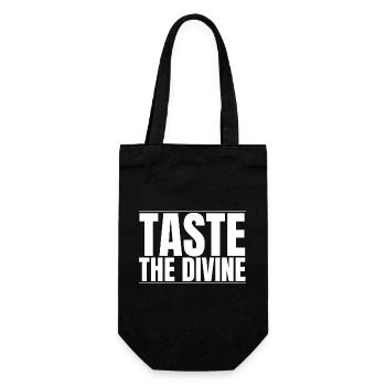Manger des saveurs délicieuses - Sac à bouteille - noir - Devant