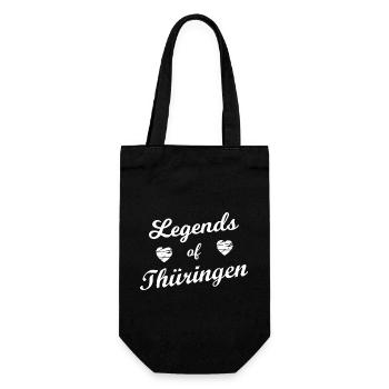 Our home in Thuringia - Gift Bag for Bottles - black - Front