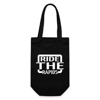 Rafting Excursions Adrenaline Junkies Happy - Gift Bag for Bottles - black - Front