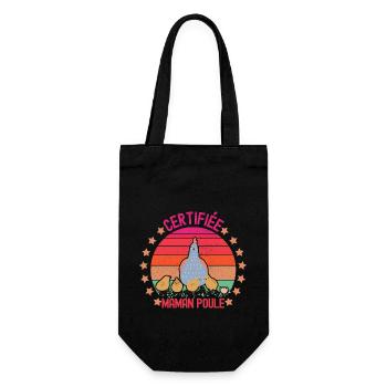 Meilleure maman certifié maman poule - Sac à bouteille - noir - Devant
