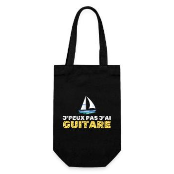 J’peux pas j’ai guitare - Sac à bouteille - noir - Devant