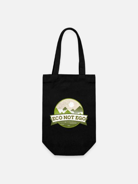 Protection de l’environnement, l’écologie et non l’ego - Sac à bouteille - noir