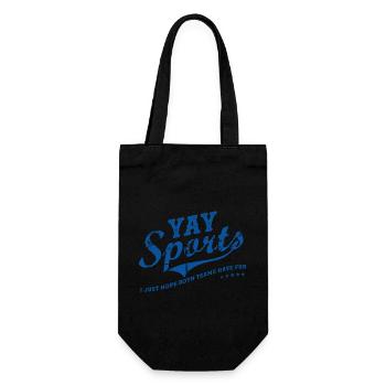 Yay Go Sports! Funny Sports - Gift Bag for Bottles - black - Front