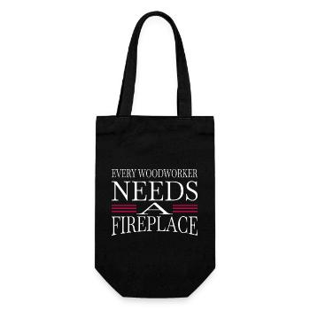 forester birthday present plumber - Gift Bag for Bottles - black - Front