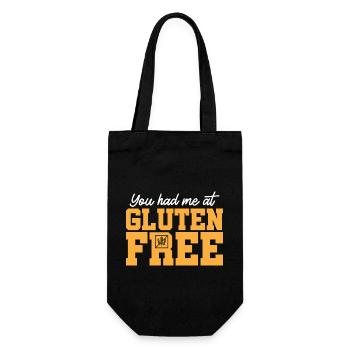 Gluten Free Gluten Intolerance - Gift Bag for Bottles - black - Front