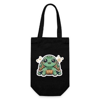 Turtle Lover - Gift Bag for Bottles - black - Front