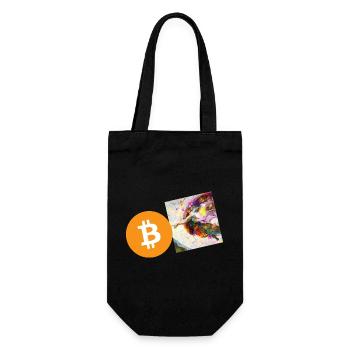 Main de création de crypto-monnaies 6 Bitcoin BTC - Sac à bouteille - noir - Devant