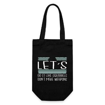 Funny 1960s Statement Hippie Festival Family - Gift Bag for Bottles - black - Front