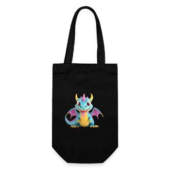 Dragon Monster - Gift Bag for Bottles - black - Front