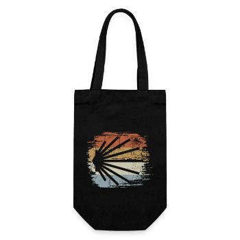 Camino - Camino de Santiago - Pilgrimage - Retro Vintage - Gift Bag for Bottles - black - Front