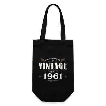 63 Jahre alter Jahrgang 1961 Limitierte Auflage 63. - Geschenkbeutel für Flaschen - Schwarz - Vorne