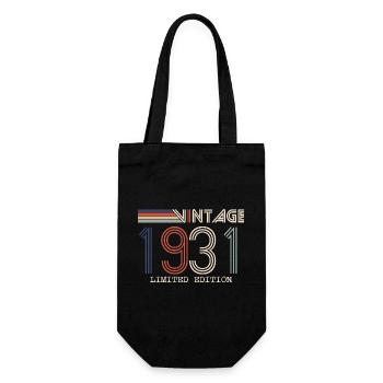 Vintage 1931 Cadeau Anniversaire - Millésime 1931 - Sac à bouteille - noir - Devant