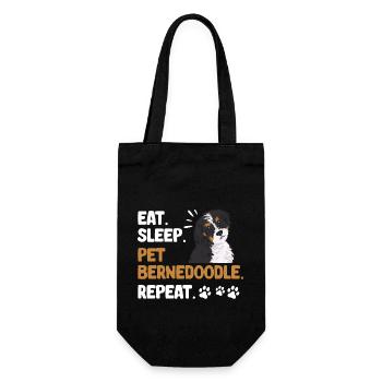 Bernedoodle Dog - Gift Bag for Bottles - black - Front