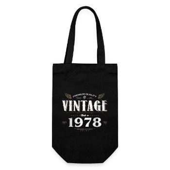 46 Jahre alter Jahrgang 1978 Limitierte Auflage 46. - Geschenkbeutel für Flaschen - Schwarz - Vorne